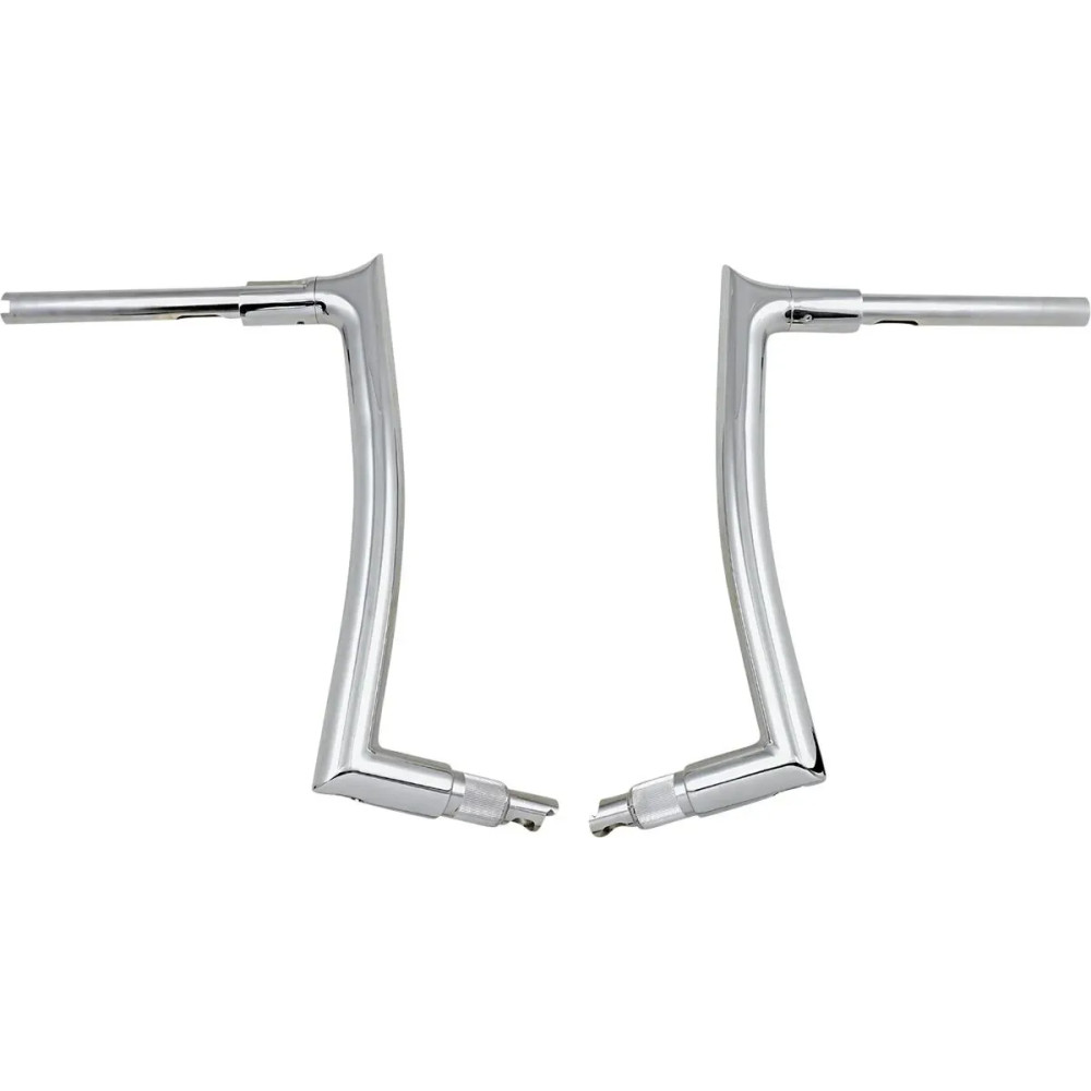 1-1/2" EZ Install Pointed Top Handlebar — 1-1/2" diameter, 1-1/4" clamp, Chrome