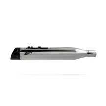 Slip-On Muffler for H-D Tourings — Chrome, black end cap