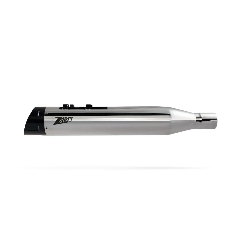 Slip-On Muffler for H-D Tourings — Chrome, black end cap