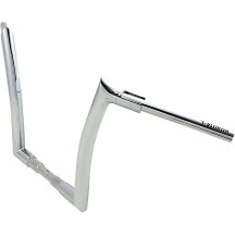 1-1/2" EZ Install Pointed Top Handlebar — 1-1/2" diameter, 1-1/4" clamp, Chrome