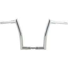 1-1/2" EZ Install Pointed Top Handlebar — 1-1/2" diameter, 1-1/4" clamp, Chrome