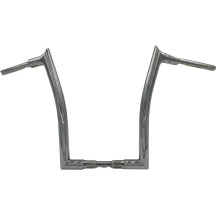 1-1/2" EZ Install Pointed Top Handlebar — 1-1/2" diameter, 1-1/4" clamp, 16" rise, Chrome