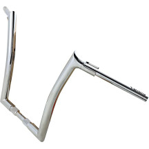 1-1/2" EZ Install Pointed Top Handlebar — 1-1/2" diameter, 1-1/4" clamp, 16" rise, Chrome