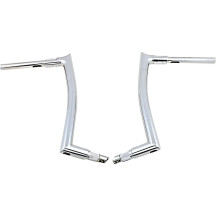 1-1/2" EZ Install Pointed Top Handlebar — 1-1/2" diameter, 1-1/4" clamp, 16" rise, Chrome