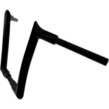 1-1/2" EZ Install Pointed Top Handlebar — 1-1/2" diameter, 12" rise, 8" pullback, Black