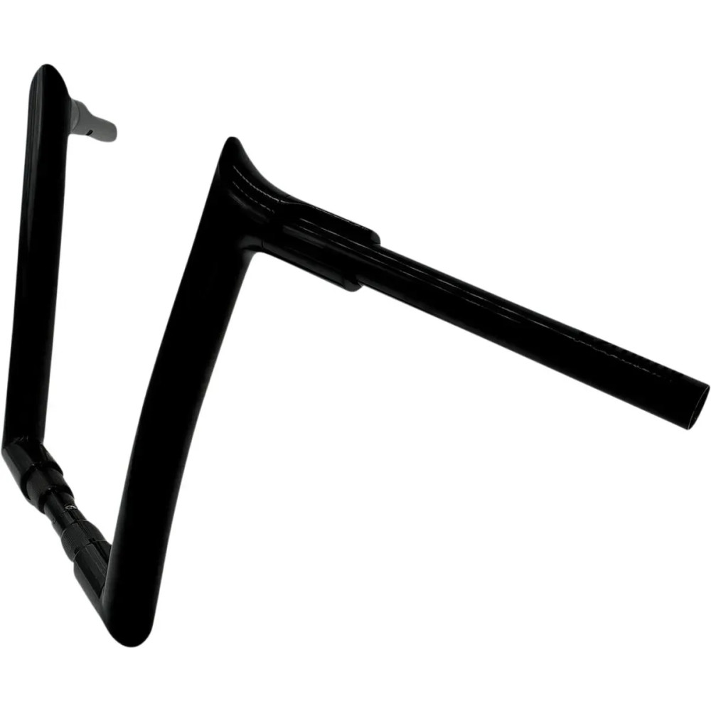 1-1/2" EZ Install Pointed Top Handlebar — 1-1/2" diameter, 12" rise, 8" pullback, Black