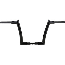 1-1/2" EZ Install Pointed Top Handlebar — 1-1/2" diameter, 12" rise, 8" pullback, Black