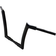 1-1/2" EZ Install Pointed Top Handlebar — 1-1/2" diameter, 12" rise, 8" pullback, Black