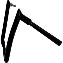 1-1/2" EZ Install Pointed Top Handlebar — 1-1/2" dia, 14" rise, 8" sweep, 1-1/4" clamp, Black