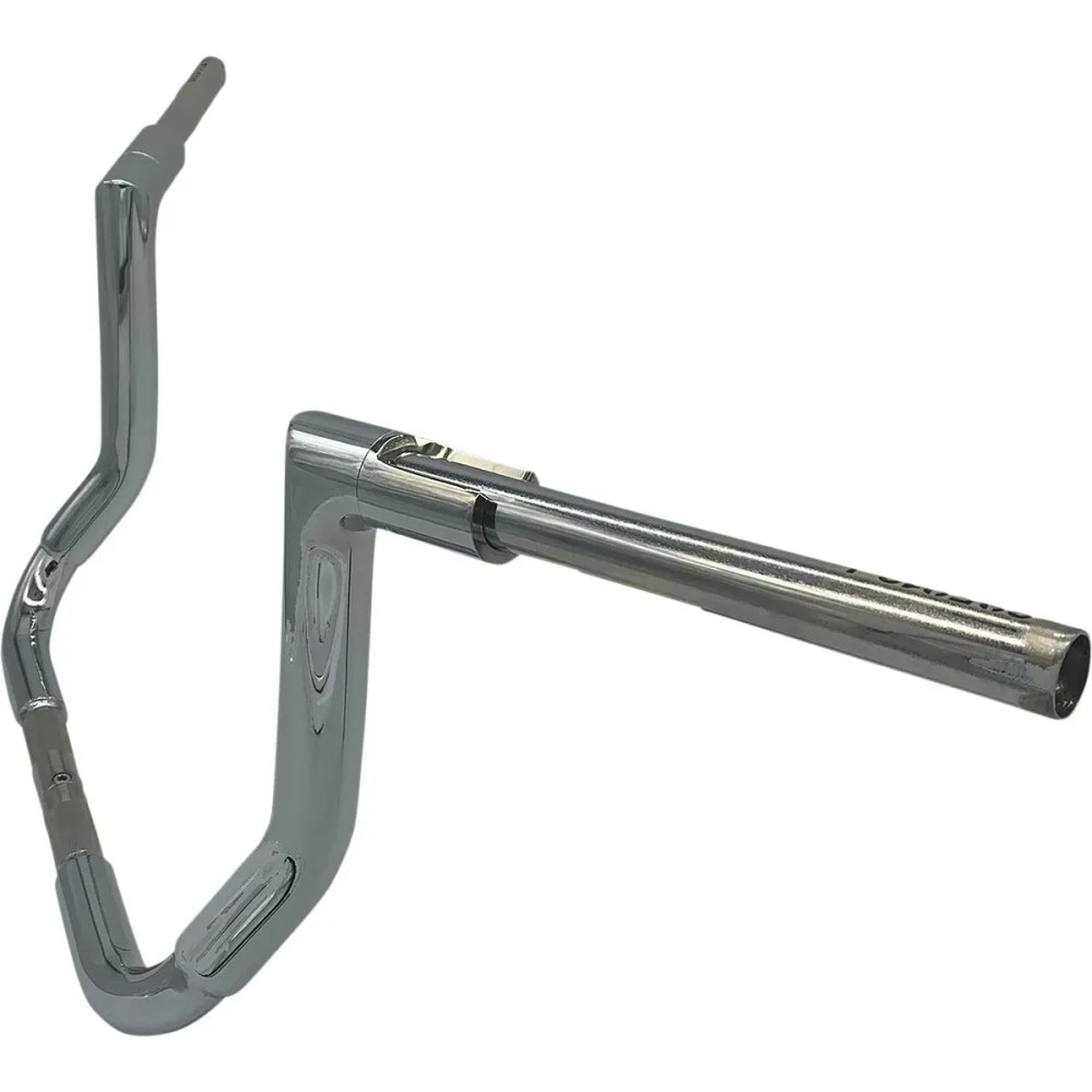 1-1/2" EZ Install Flat Top Handlebar — 15" center width, 1" clamp, Chrome