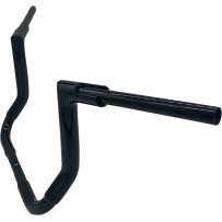 1-1/2" EZ Install Flat Top Handlebar — 38 mm (1-1/2"), 12" rise, 15" center width, Black
