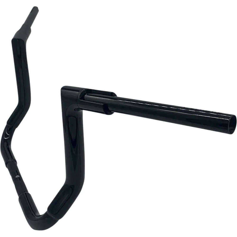 1-1/2" EZ Install Flat Top Handlebar — 38 mm (1-1/2"), 12" rise, 15" center width, Black