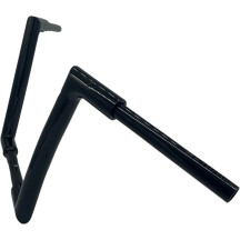 1-1/2" EZ Install Flat Top Handlebar — 1-1/2" diameter, 1" clamp, Black