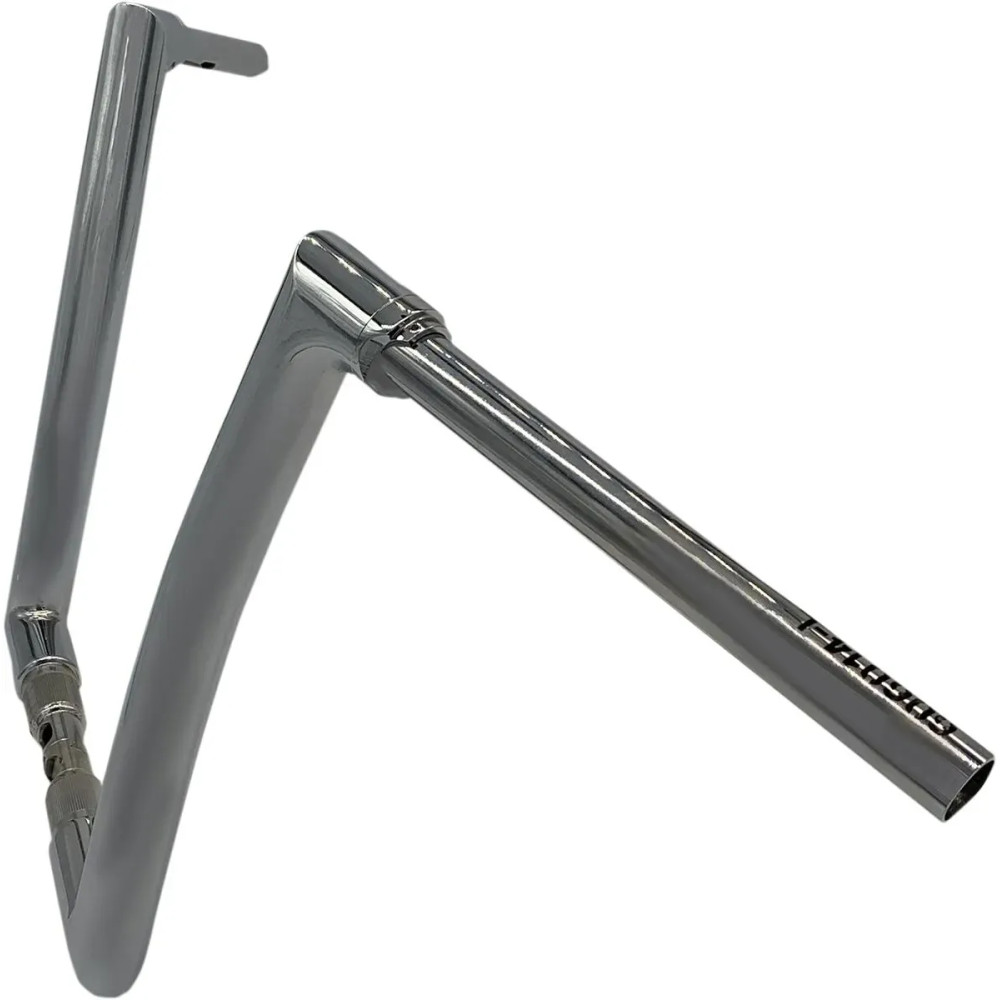 1-1/2" EZ Install Flat Top Handlebar — 1-1/2" dia, 14" rise, 1-1/4" clamp, Chrome