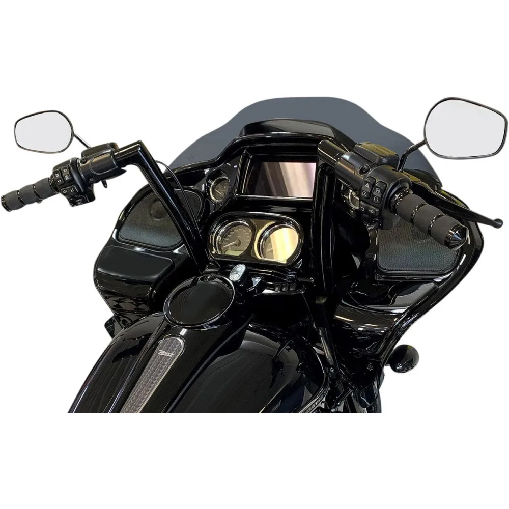 1-1/2" EZ Install Flat Top Handlebar — 35" width, 12" rise, 1-1/4" clamp, Black