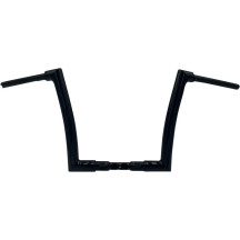 1-1/2" EZ Install Flat Top Handlebar — 35" width, 12" rise, 1-1/4" clamp, Black