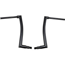 1-1/2" EZ Install Flat Top Handlebar — 1-1/2" (38 mm) diameter, 1-1/4" (32 mm) clamping diameter, Black