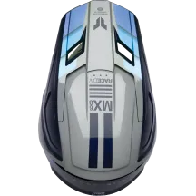 Casco Fleet Juvenil Defy — Talla L, Juvenil, Negro/Azul/Gris