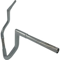 Manillar plano de instalación EZ de 1-1/4" — ancho central 15-1/2", abrazadera 1", cromo