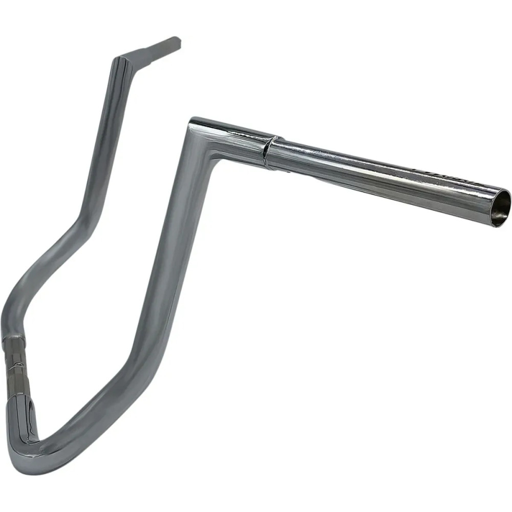 1-1/4" EZ Install Flat Top Handlebar — 1-1/4" diameter, 1" clamp, 15-1/2" center width, Chrome