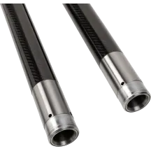 Tubos de horquilla — 49.00 mm diámetro, 581.03 mm longitud, Negro