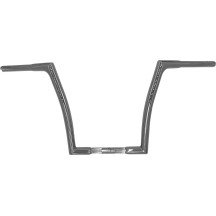 1-1/4" EZ Install Flat Top Handlebar — 1-1/4" tube, 1" clamp, 14" rise, 35" width, Chrome
