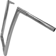 1-1/4" EZ Install Flat Top Handlebar — 32 mm (1-1/4") handlebar diameter, 25.4 mm (1") clamp diameter, Chrome