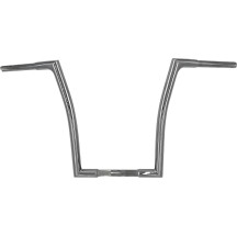 1-1/4" EZ Install Flat Top Handlebar — 32 mm (1-1/4") handlebar diameter, 25.4 mm (1") clamp diameter, Chrome