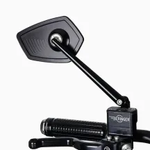 mo.view Race 150 mm Mirror — 15 cm stem, Black