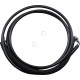 Latiguillo de embrague hidráulico de acero inoxidable — 198,5 cm (78-1/8\"), negro con recubrimiento Vinyl-Coat