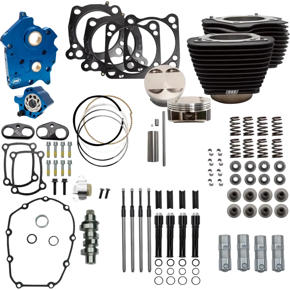 124" Power Package — 4.25" bore × 4.375" stroke, Black Granite