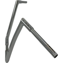 Manillar plano EZ de 1-1/4" — abrazadera 32 mm, elevación 35,5 cm, retroceso 20,5 cm, cromo