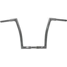 Manillar plano EZ de 1-1/4" — abrazadera 32 mm, elevación 35,5 cm, retroceso 20,5 cm, cromo