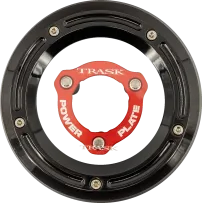 Kit de tapa derby y placa de potencia — negro, rojo