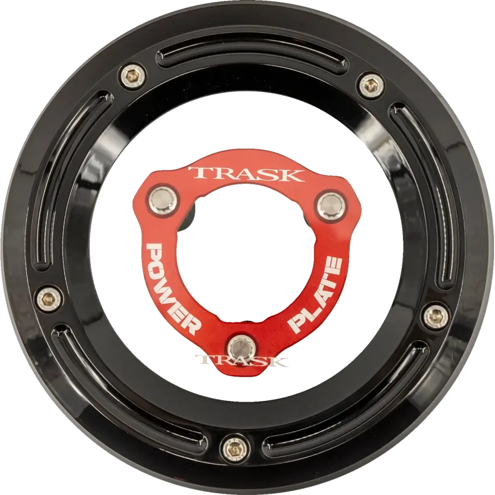 Derby Cover and Power Plate Kit — Black, Red