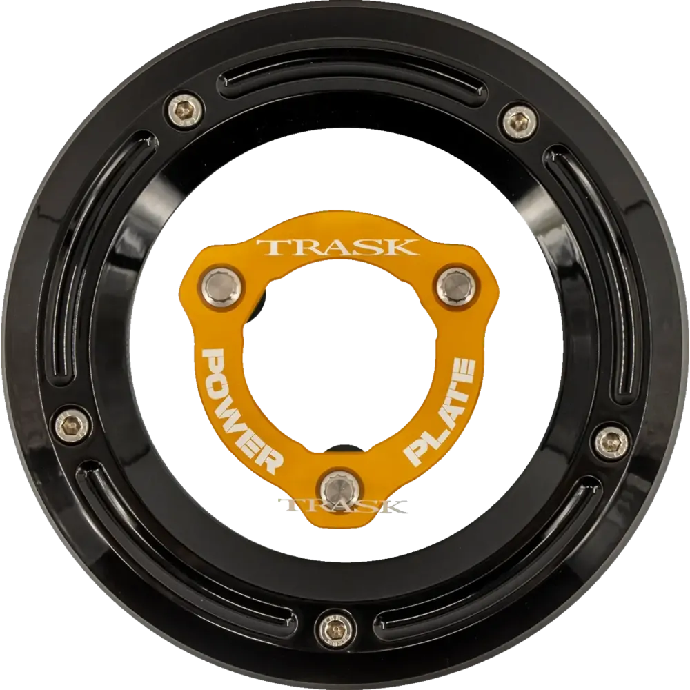 Derby Cover and Power Plate Kit — Black/Gold
