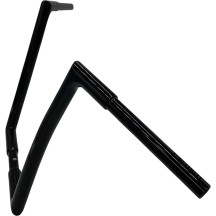 Manillar plano EZ Install 1-1/4" — abrazadera 1-1/4 in, ancho central 10-1/4 in, elevación 14 in, negro