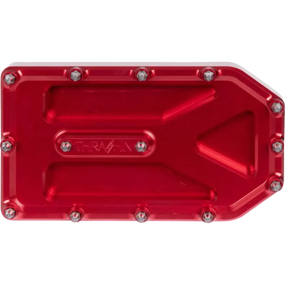 Almohadilla del pedal de freno Aggressor — 4.75" x 2.75", Rojo