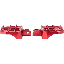 Mini Aggressor Reposapiés — delanteros, 12,1 cm × 89 mm, Rojo anodizado