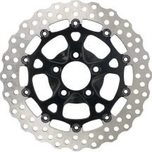 Rotor de freno — 320 mm, 5 orificios, Anodizado negro/cromo