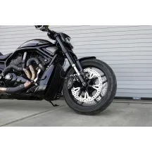 15" Big Brake Jagged Floating Rotor Kit — 381 mm (15"), Chrome