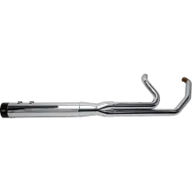 2-into-1 Sidewinder Exhaust System — 2-into-1 system, 4.5" muffler, Chrome, 50 State