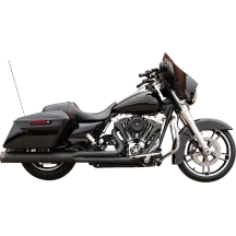 2-into-1 Sidewinder Exhaust System — 4-1/2" muffler, Black