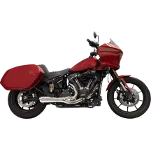 2-into-1 Ripper Exhaust System — 18 mm oxygen sensor, megaphone muffler, Chrome