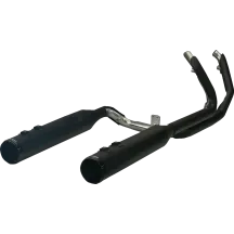 2-into-1-into-2 Dominator-SR Exhaust System — 4-1/2" muffler, black