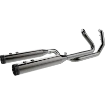2-into-1-into-2 Dominator-SR Exhaust System — 4-1/2" muffler, Eclipse® finish