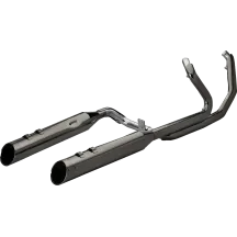 2-into-1-into-2 Dominator-SR Exhaust System — 4-1/2" muffler, Eclipse® finish