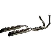 2-into-1-into-2 Dominator-SR Exhaust System — 4-1/2" muffler, Eclipse® finish