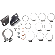 2-into-1 Outlaw-SR Exhaust System — 4-1/2" muffler, Black