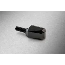 Intermitente Blisk — 12V, rosca M8, negro anodizado